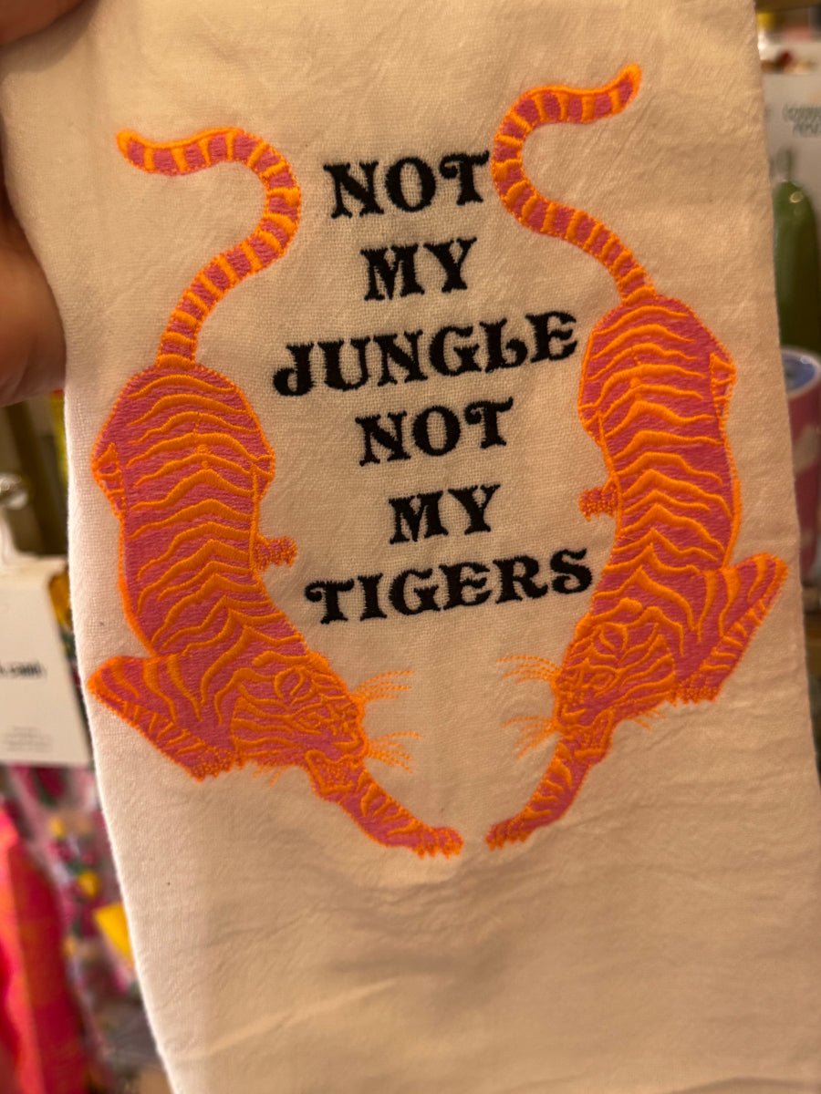 Tigers Custom Tea Towel - Twirls + Twigs