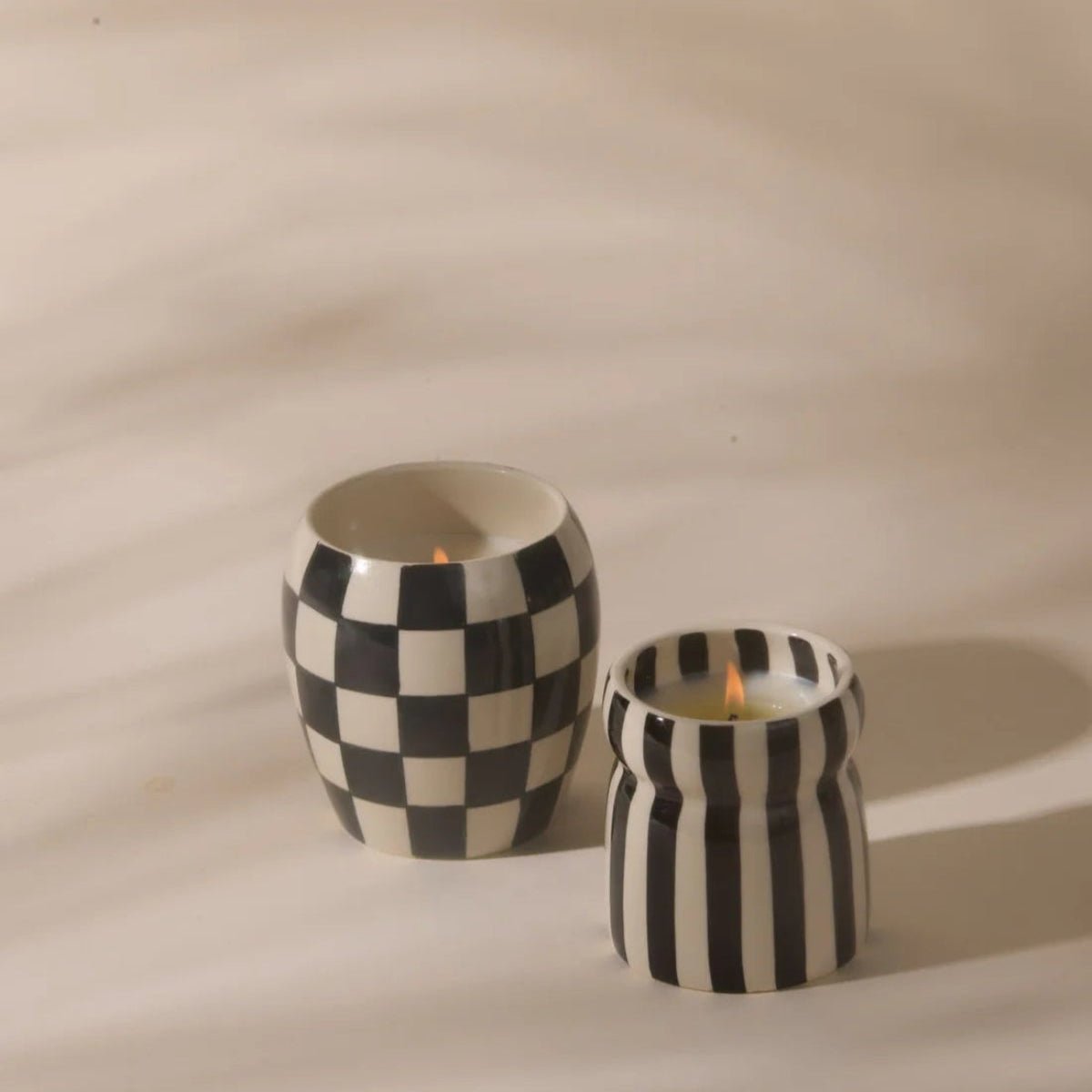Cabana 6.5 oz Black Candle - Lava Stone - Twirls + Twigs