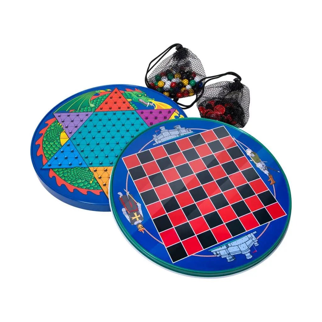 Tin Chinese Checkers - Twirls + Twigs