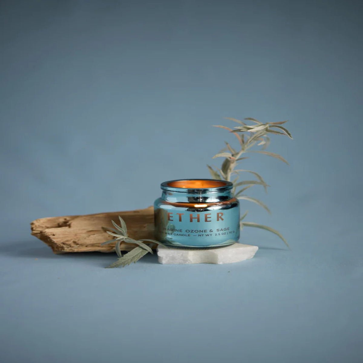 ETHER CANDLE-CHROMA LIGHT BLUE - Twirls + Twigs