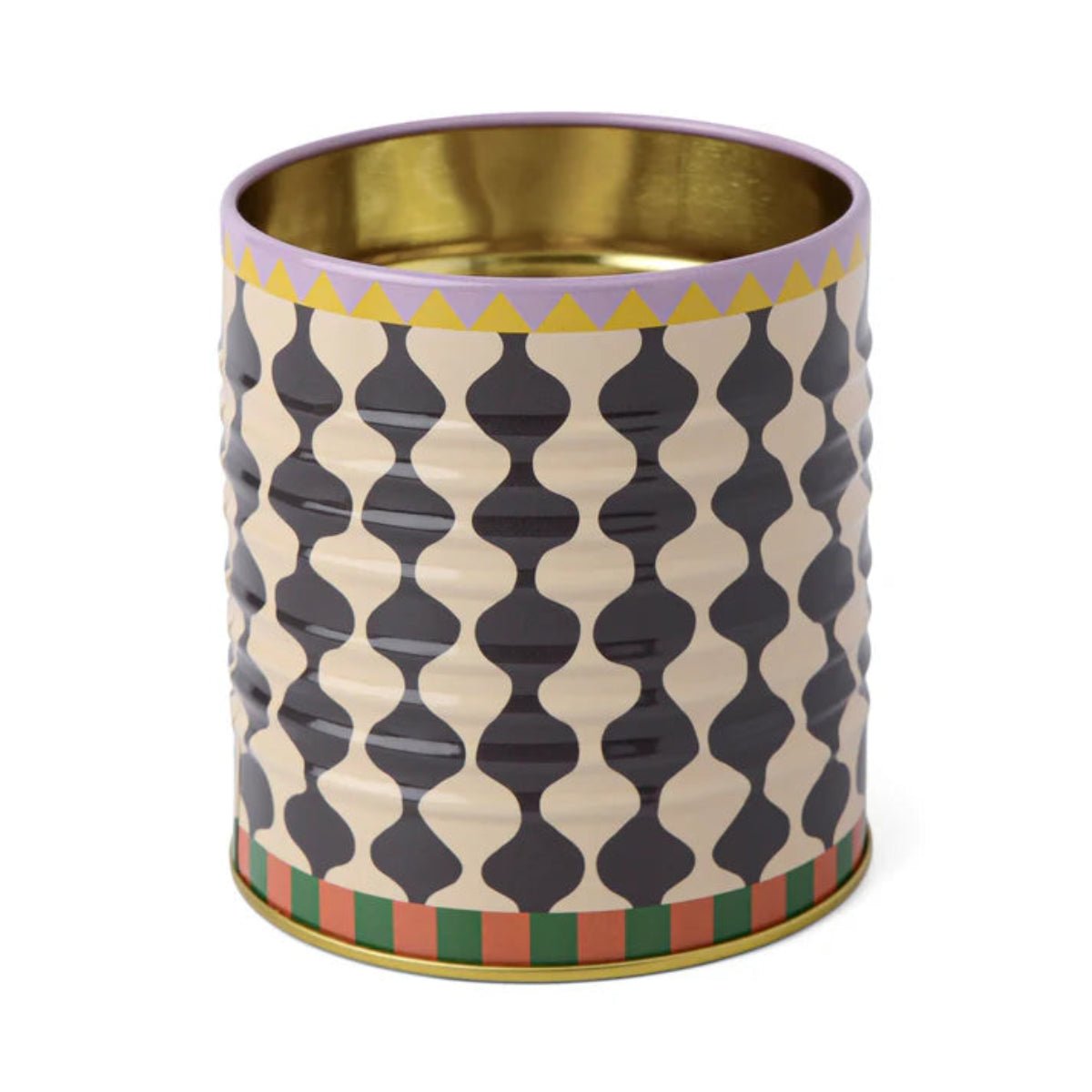 A DOPO BLACK & WHITE WAVY STORAGE TIN - Twirls + Twigs