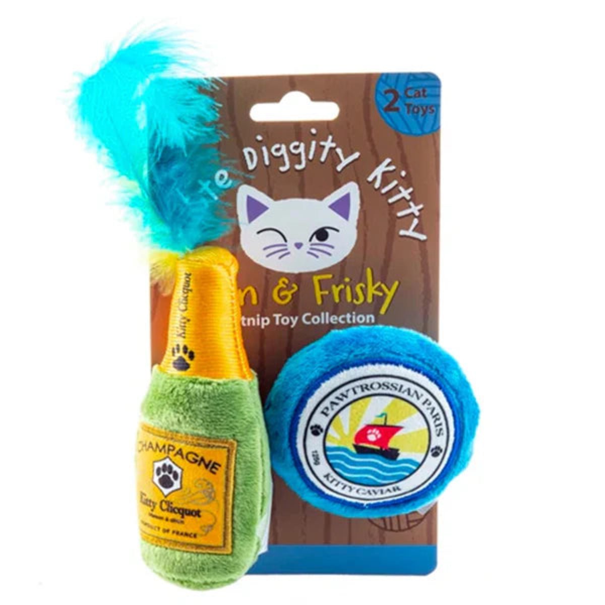 Kitty Clicquot (Bottle & Caviar) Catnip Toys - Twirls + Twigs
