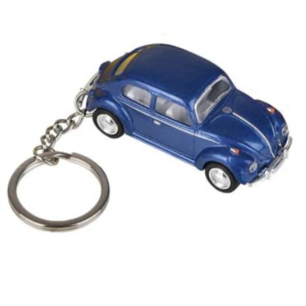 VW Classic Beetle Keychain-2.5" Diecast Pull Back 1967 - Twirls + Twigs