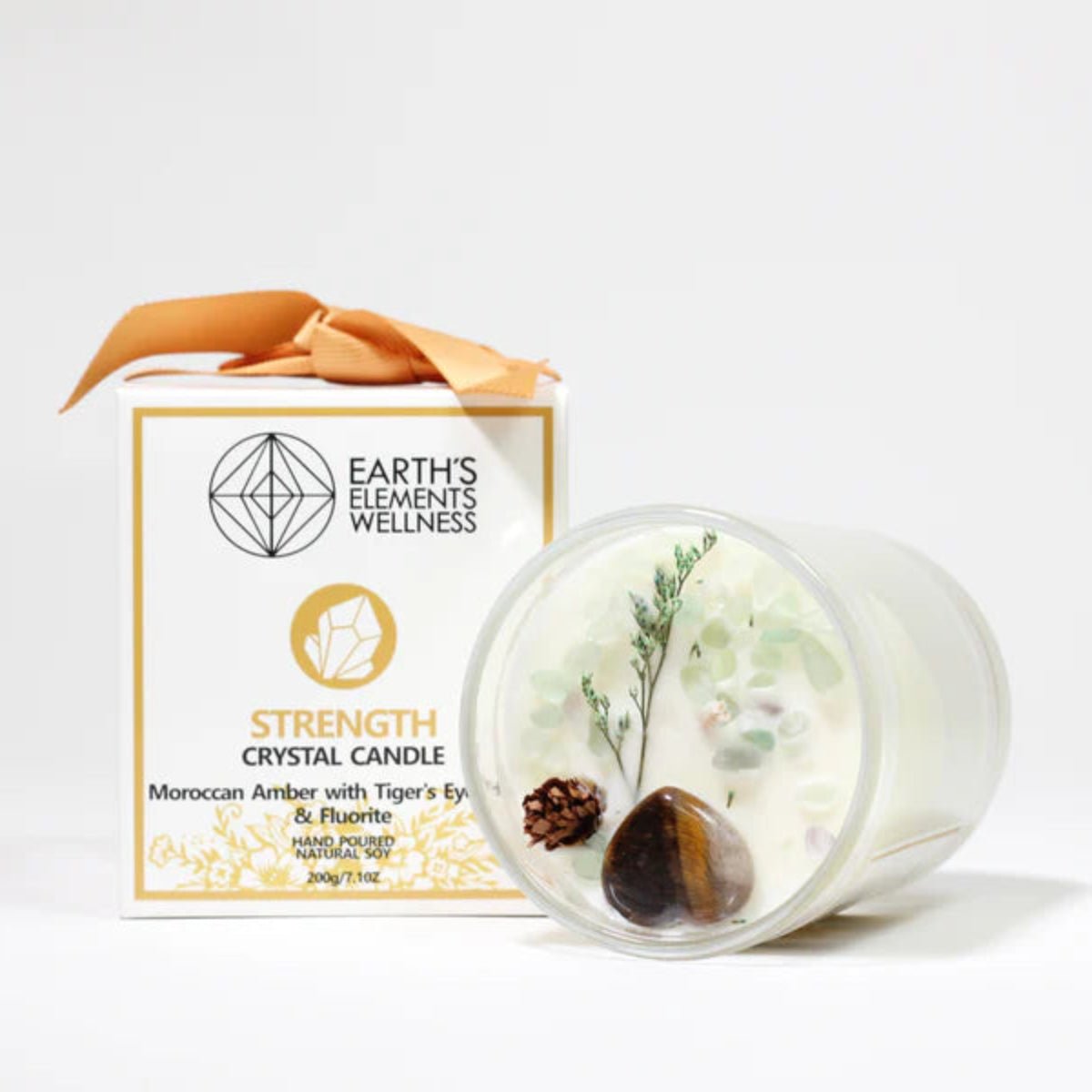 Strength Crystal Candle - Twirls + Twigs