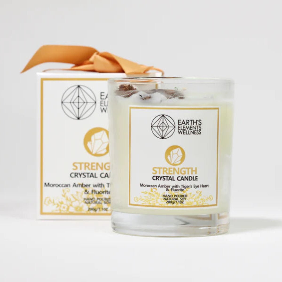 Strength Crystal Candle - Twirls + Twigs