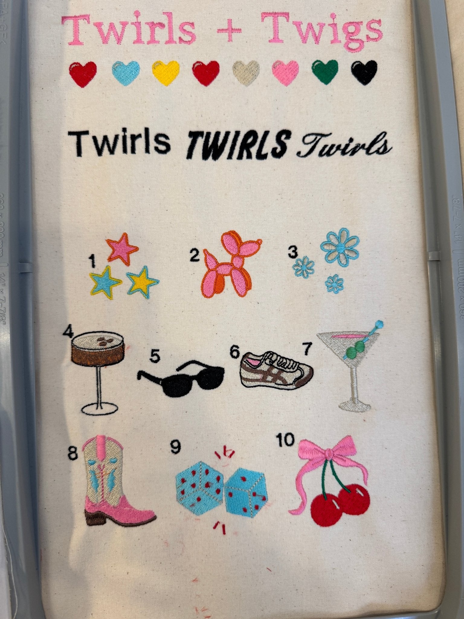 Custom Embroidery - Twirls + Twigs