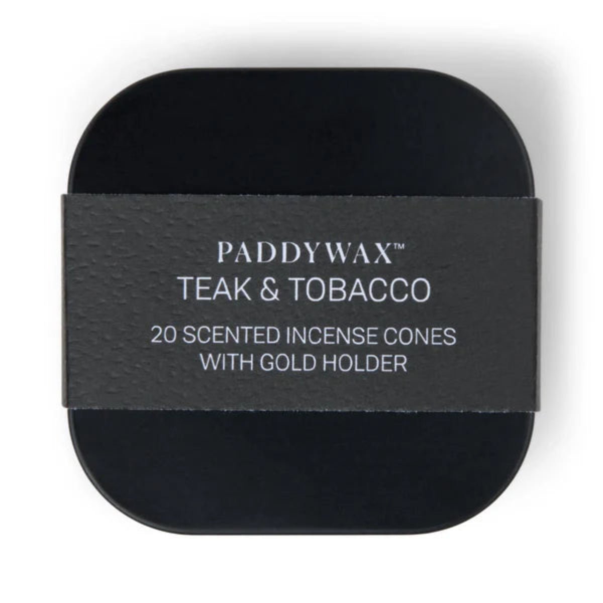 Incense Tin Teakwood & Tobacco - Metal - Twirls + Twigs