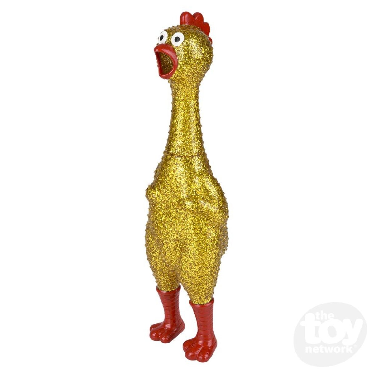 SPARKLE RUBBER CHICKEN-13.25" - Twirls + Twigs
