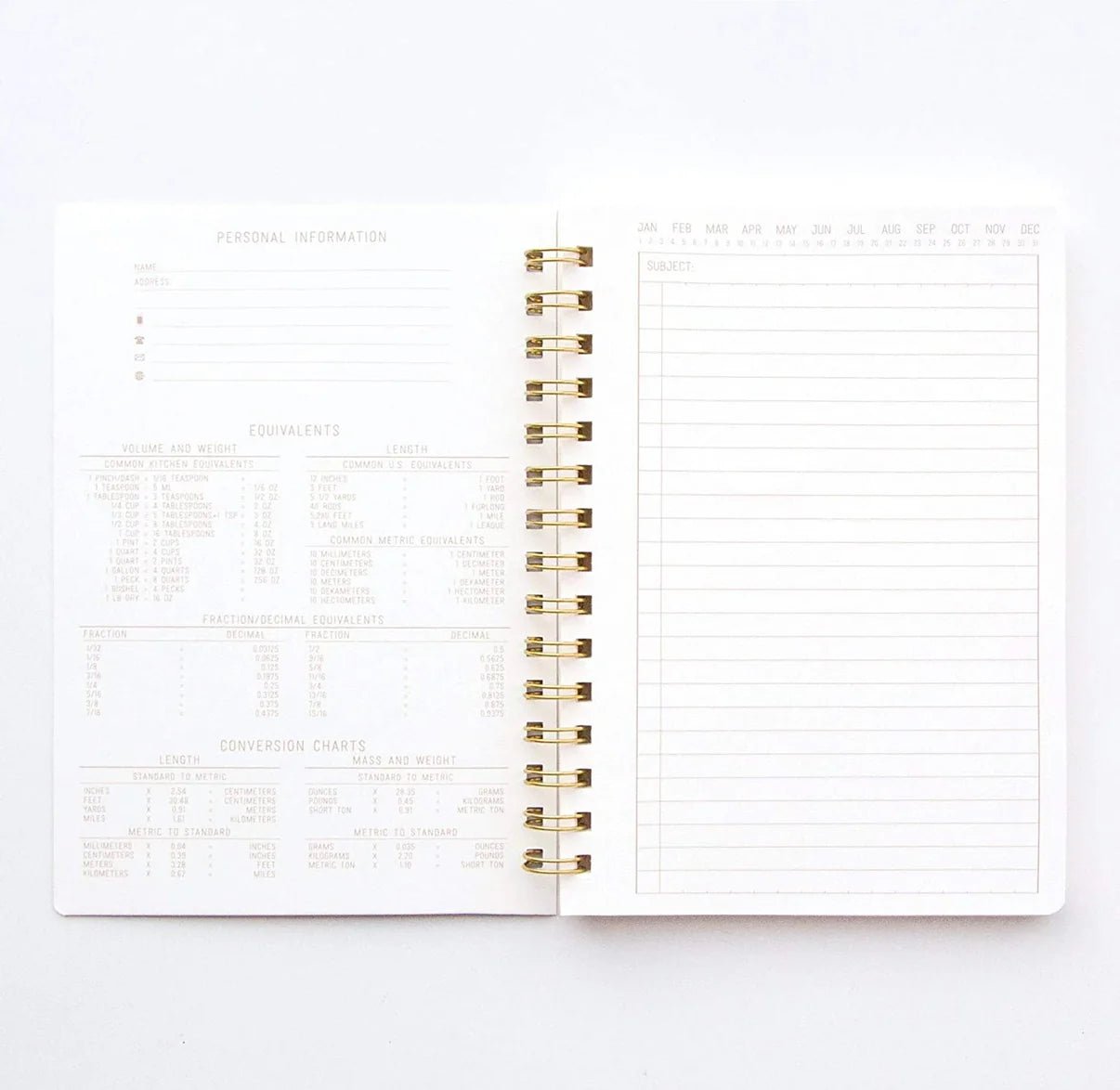 Textured Paper Twin Wire Notebook - Small Juniper - Twirls + Twigs