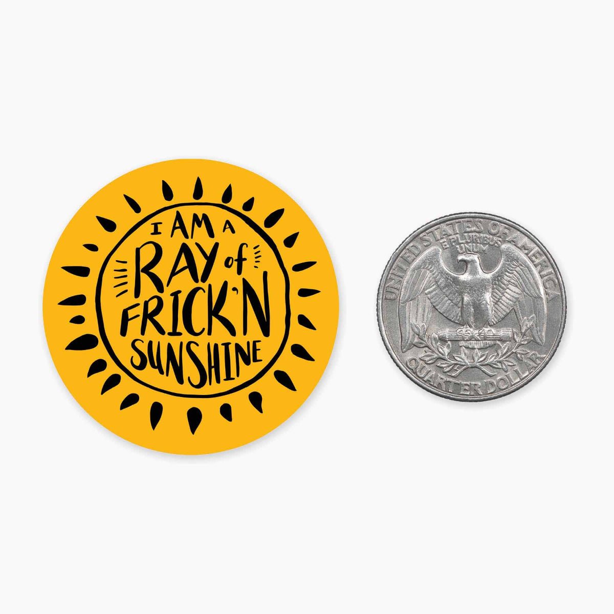 Frickn Sunshine - Mini Sticker - Twirls + Twigs