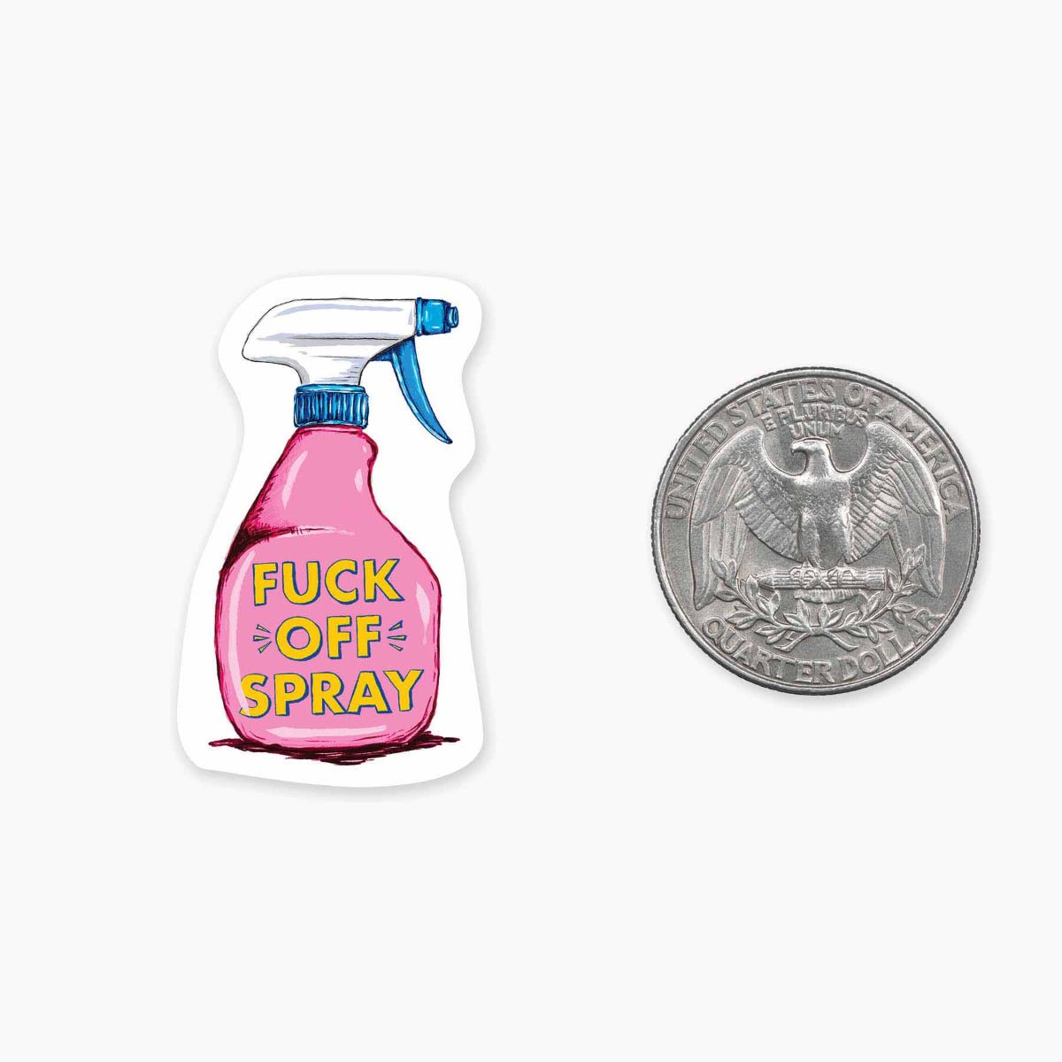 Fuck Off Spray - Mini Sticker - Twirls + Twigs