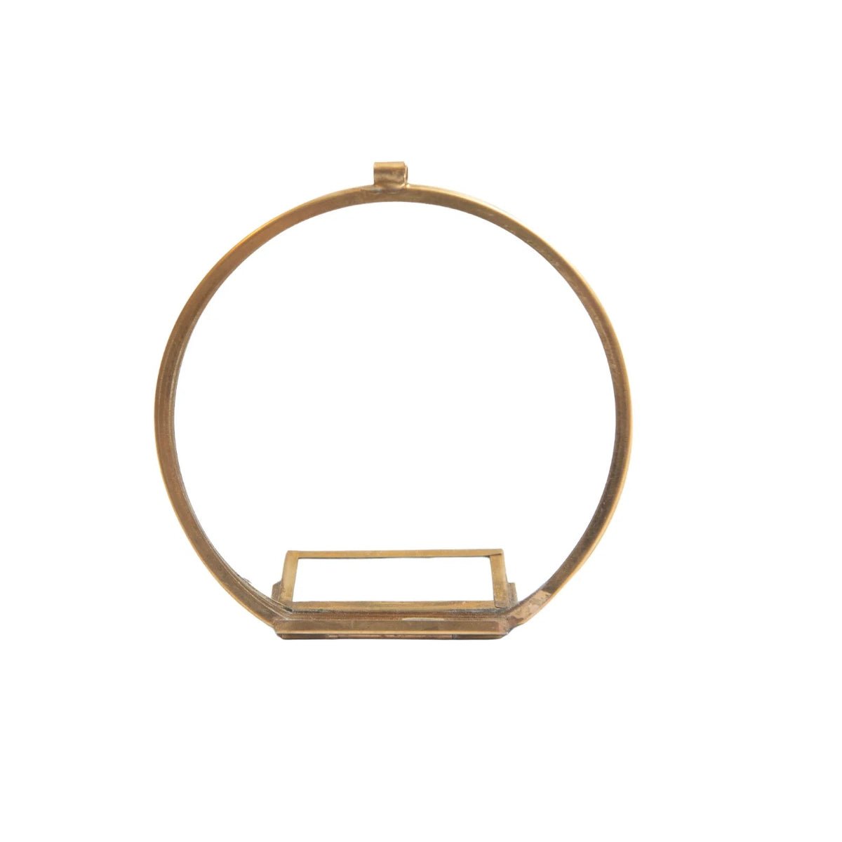 Brass Standing Frame 4" Round - Twirls + Twigs
