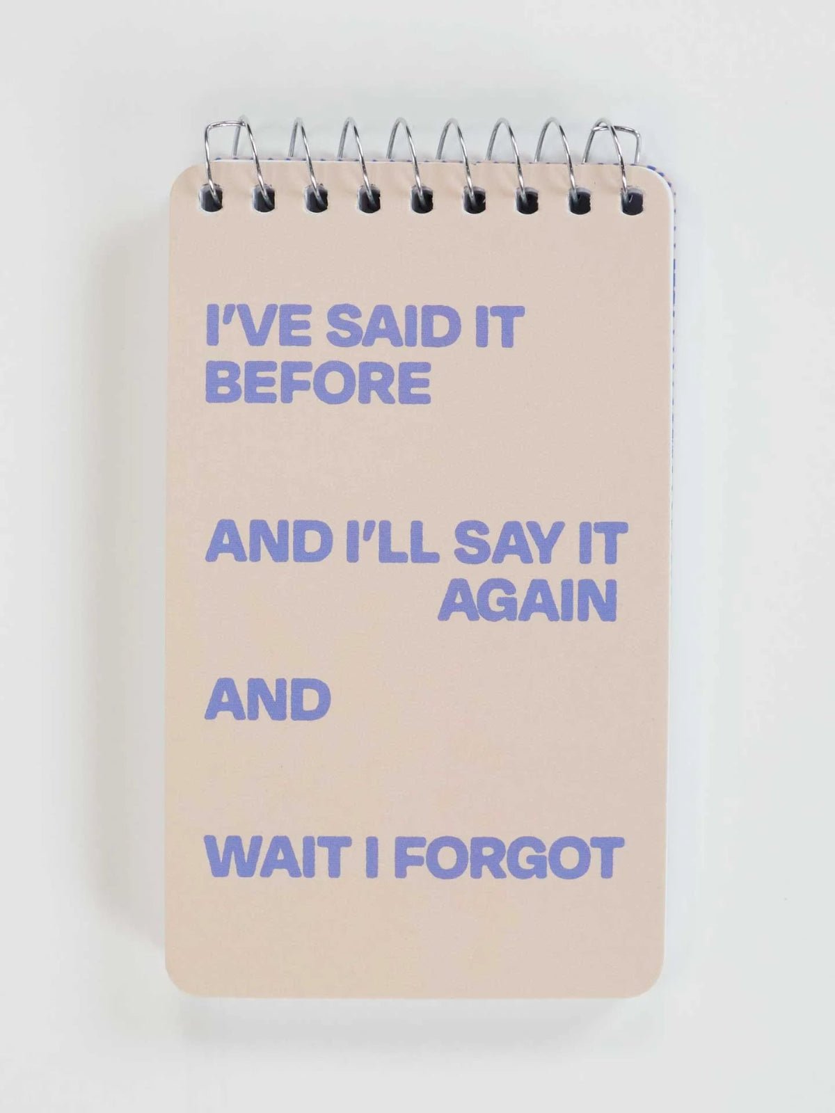 I've Said It Before And I'll Say It Again And Wait I Forgot 3x5 Spiral Notebook - Twirls + Twigs
