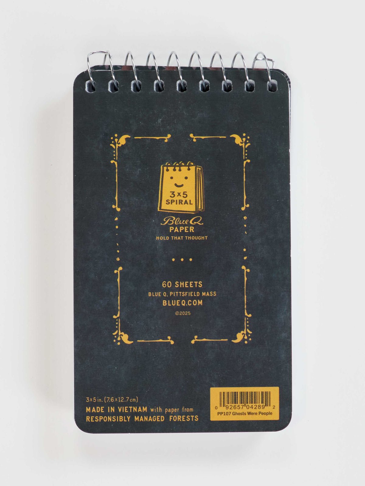 Ghosts Were People Too 3x5 Spiral Notebook - Twirls + Twigs