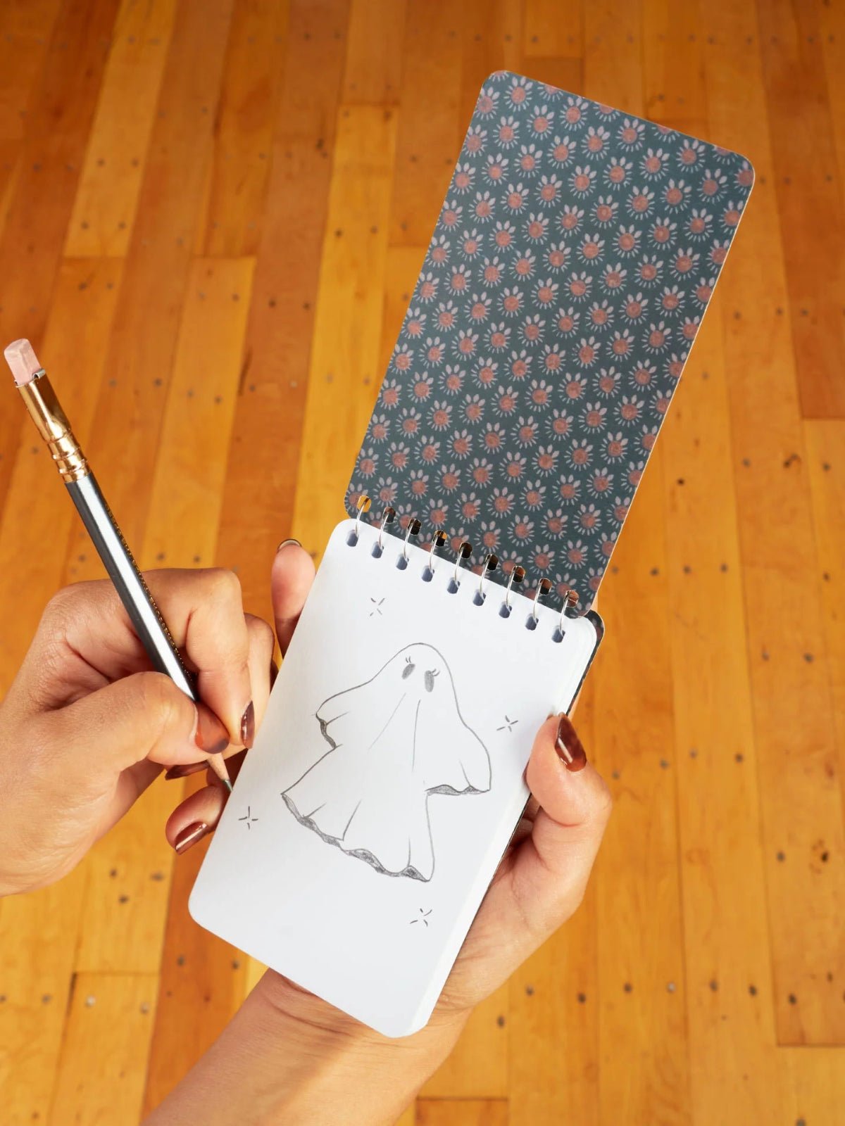 Ghosts Were People Too 3x5 Spiral Notebook - Twirls + Twigs