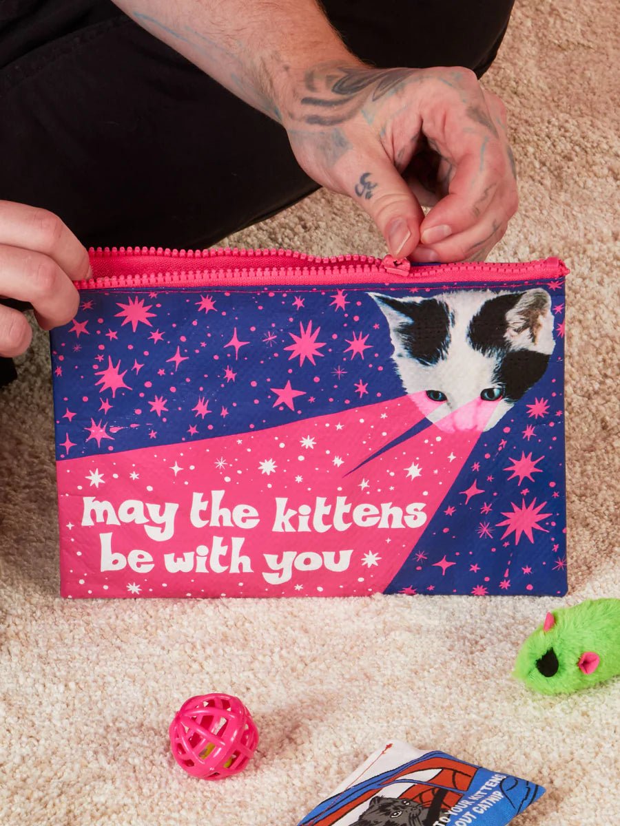 May The Kittens Be With You Zipper Pouch - Twirls + Twigs