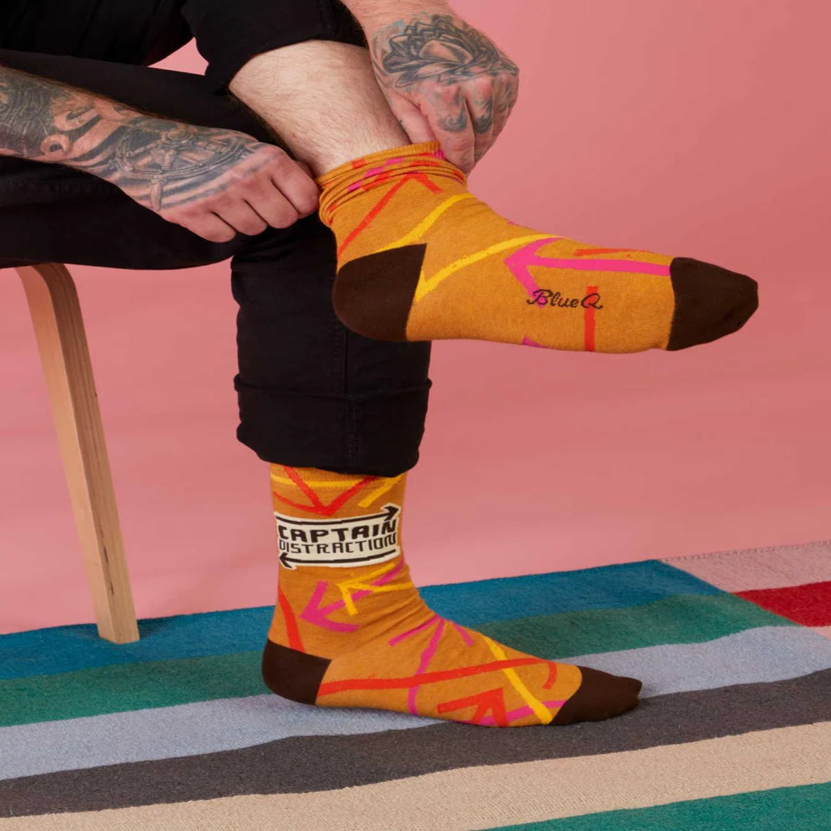 Captain Distraction Men's Socks - Twirls + Twigs
