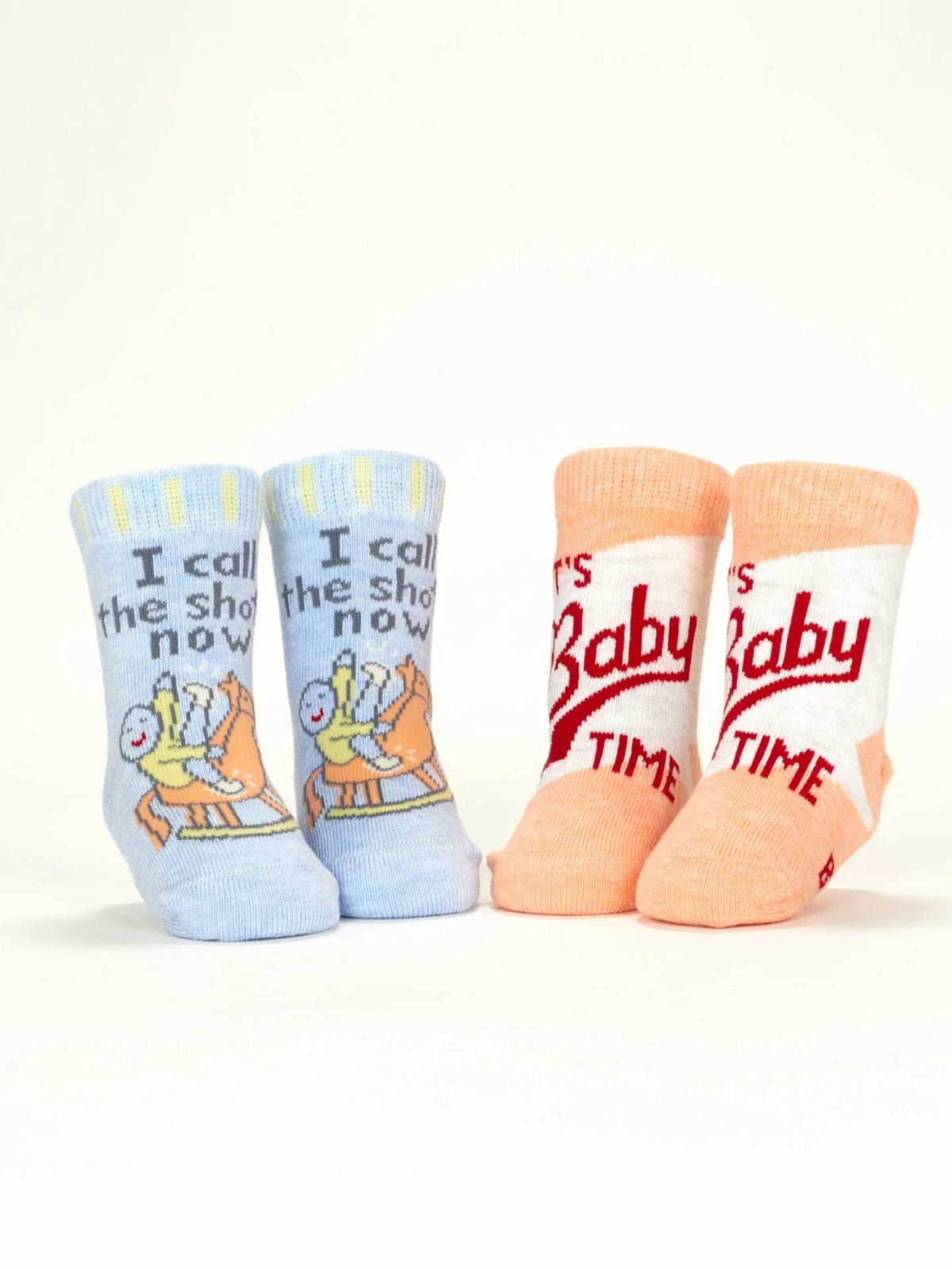 I Call The Shots Now | It's Baby Time Baby Socks - Twirls + Twigs