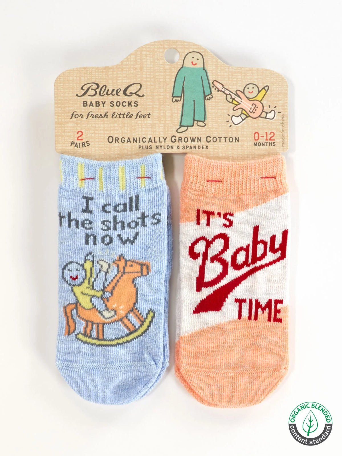 I Call The Shots Now | It's Baby Time Baby Socks - Twirls + Twigs
