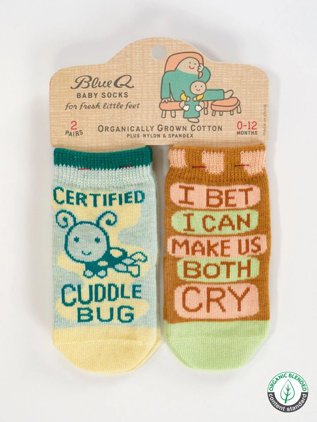 Certified Cuddle Bug | I Bet I Can Make Us Both Cry Baby Socks - Twirls + Twigs