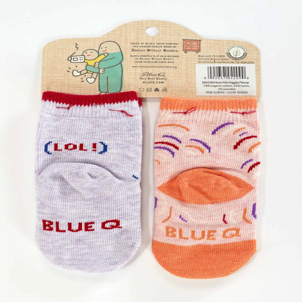 Hear Me Giggle/Sleep Baby Socks - Twirls + Twigs