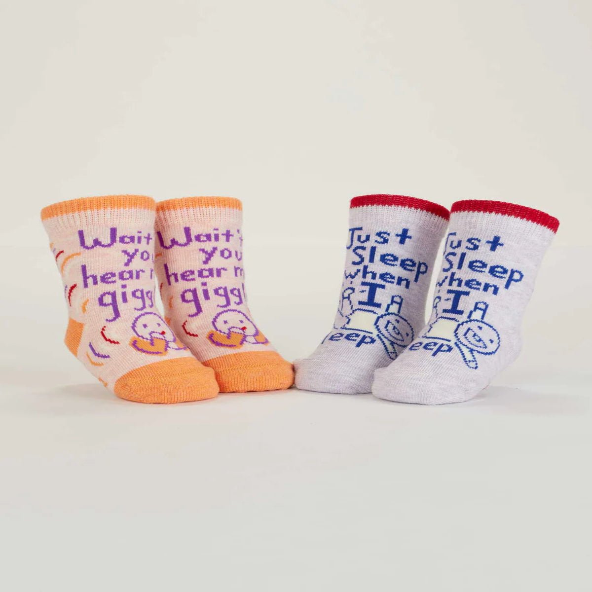 Hear Me Giggle/Sleep Baby Socks - Twirls + Twigs