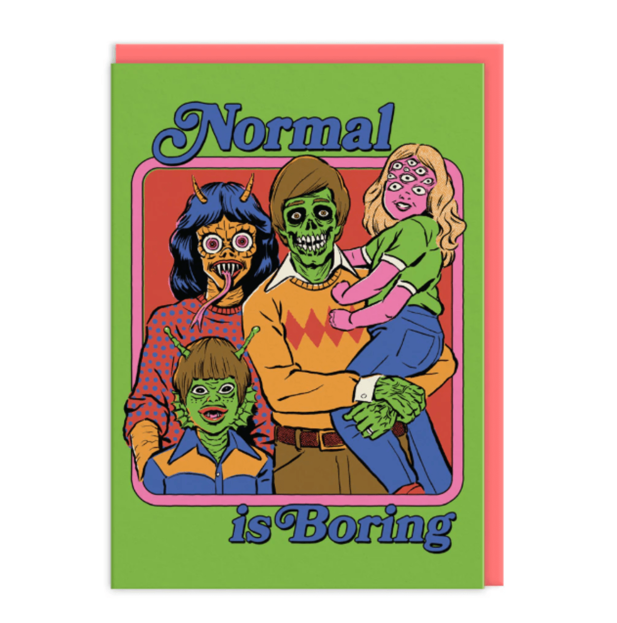Normal Is Boring Greeting Card - Twirls + Twigs