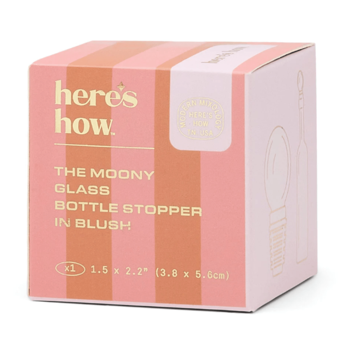 The Moony Glass Bottle Stopper - Twirls + Twigs