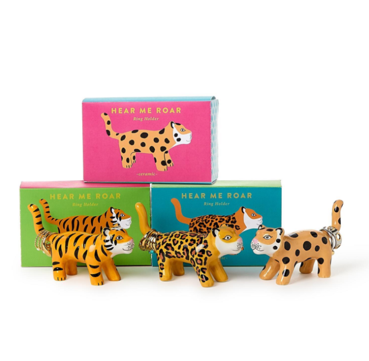 Wild Cat Ring Holders A/3 - Twirls + Twigs