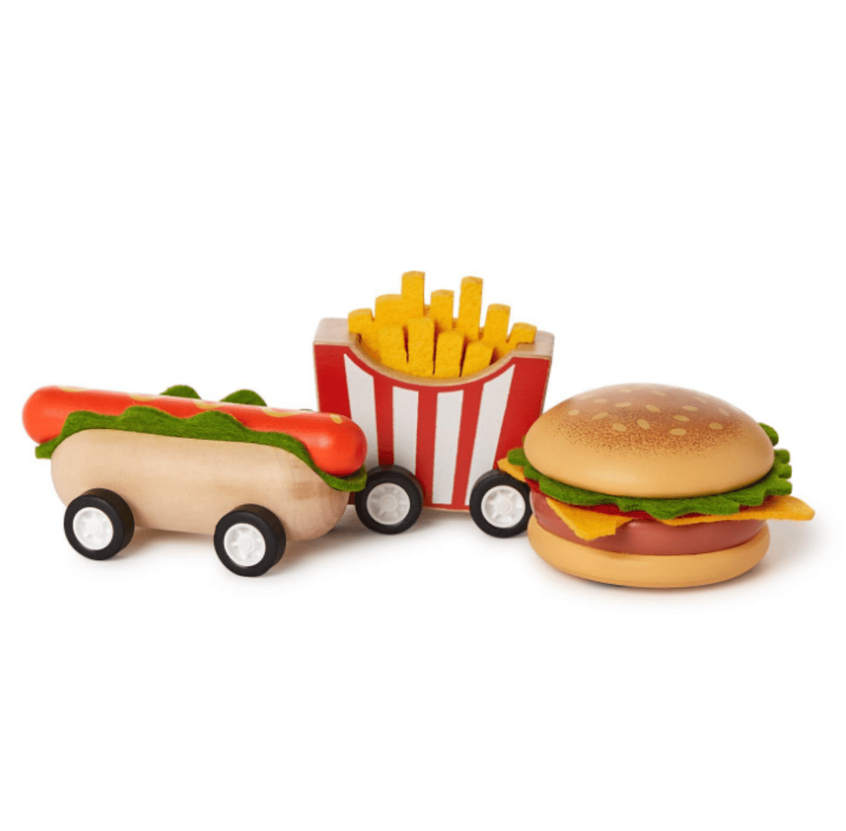 Wooden Pullback Food Toys - Twirls + Twigs