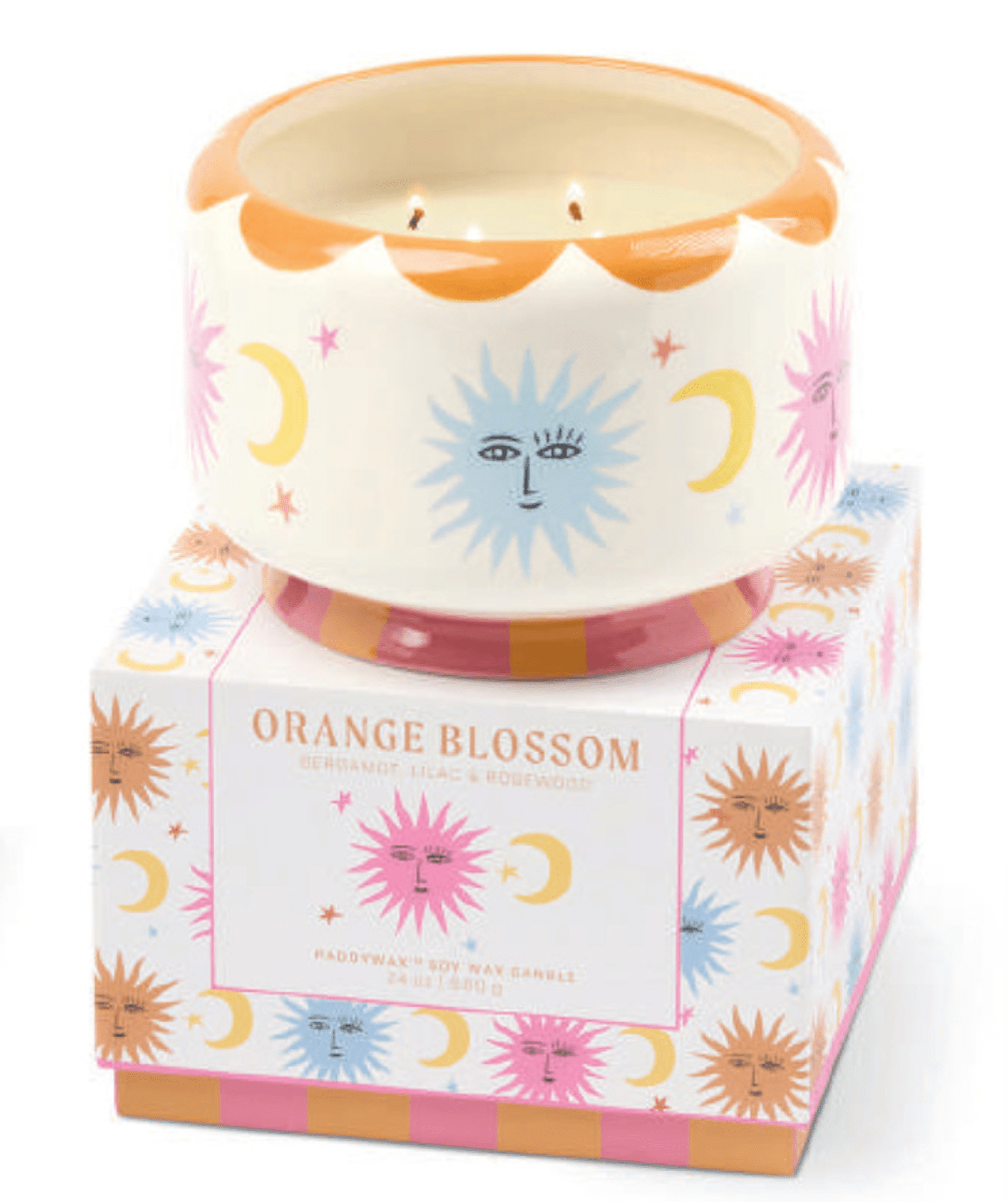 Ceramic Sun Candle Orange Blossom | A dopo 24oz - Twirls + Twigs