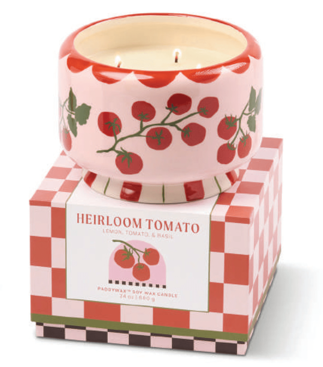 Ceramic Tomato Vine Candle - Heirloom Tomato | A dopo 24oz - Twirls + Twigs