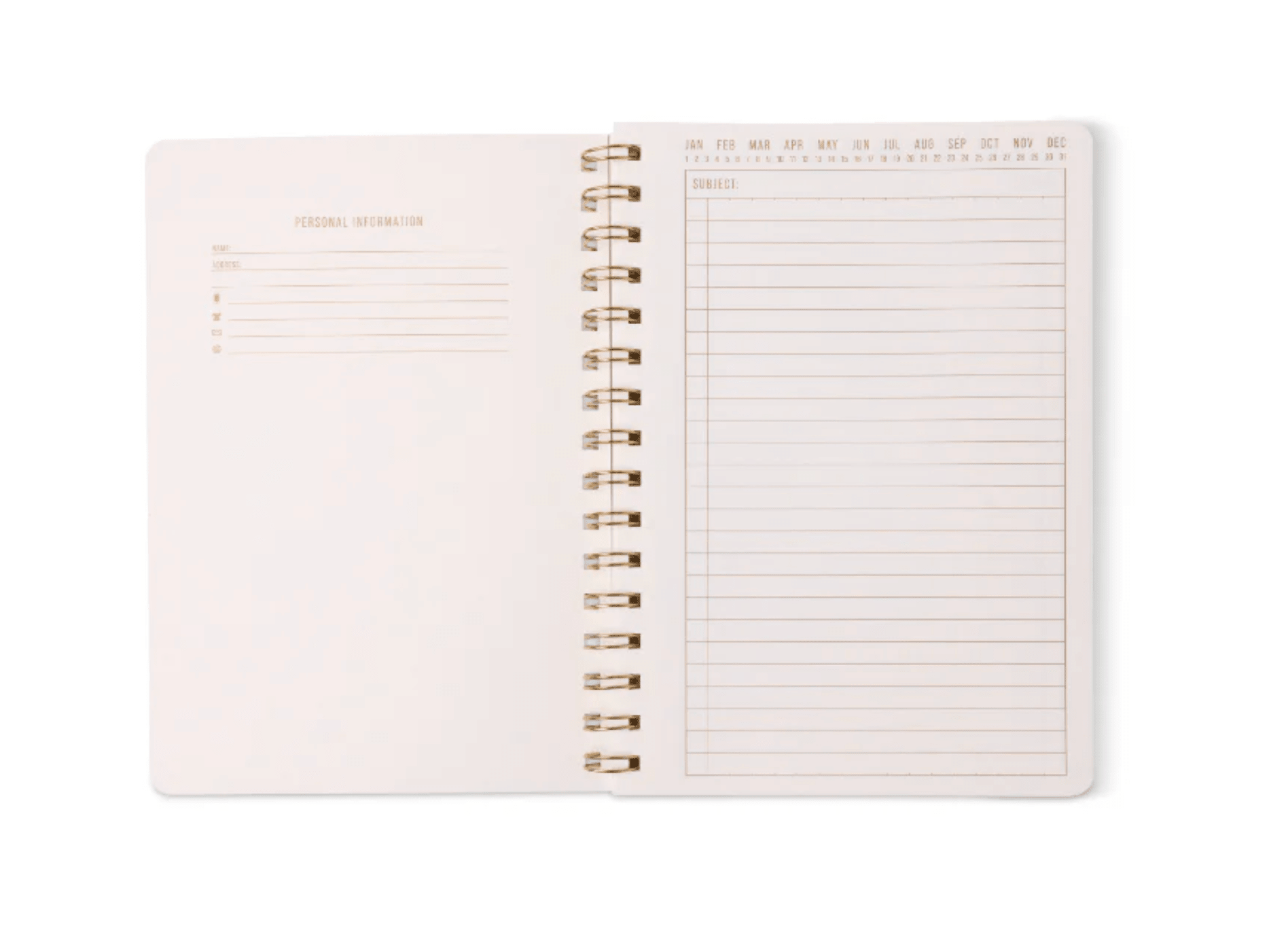 Tulip Twin Wire Notebook - Small Blue Lattice - Twirls + Twigs