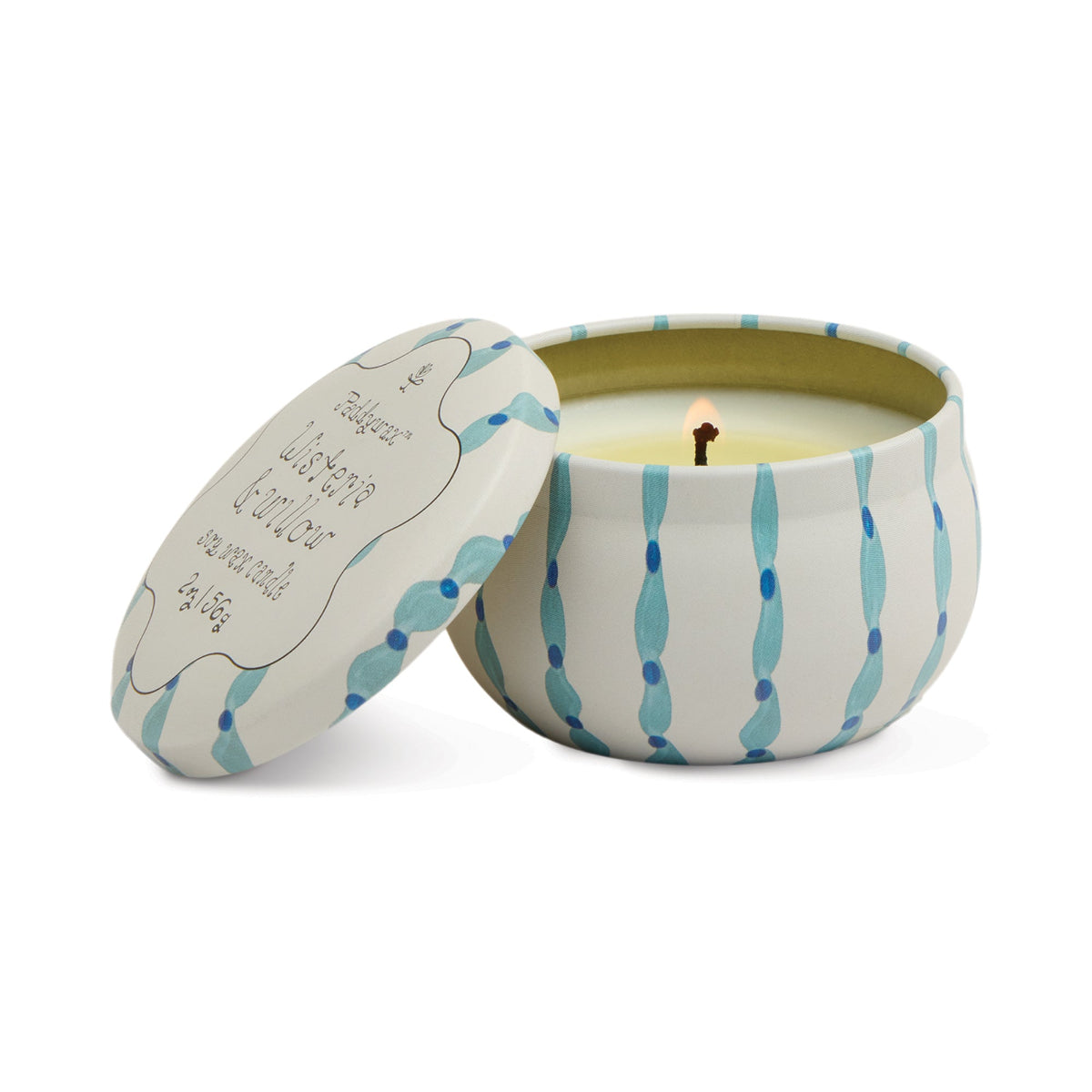 Wisteria & Willow Tin Candle - Twirls + Twigs
