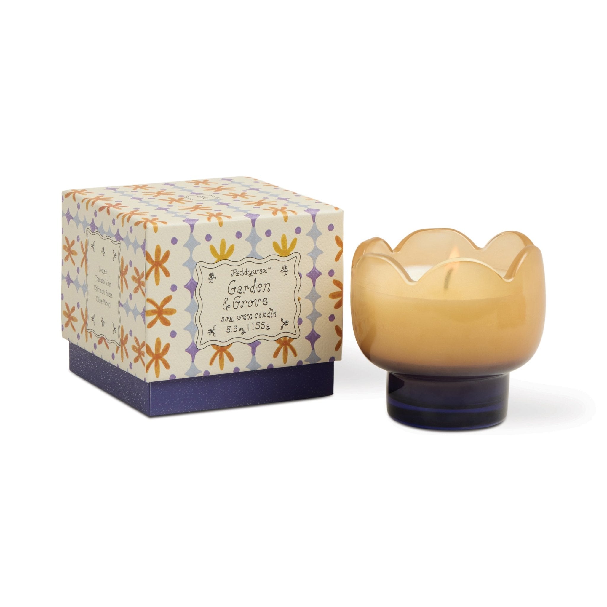 Garden & Grove Tulip Glass Candle - Twirls + Twigs
