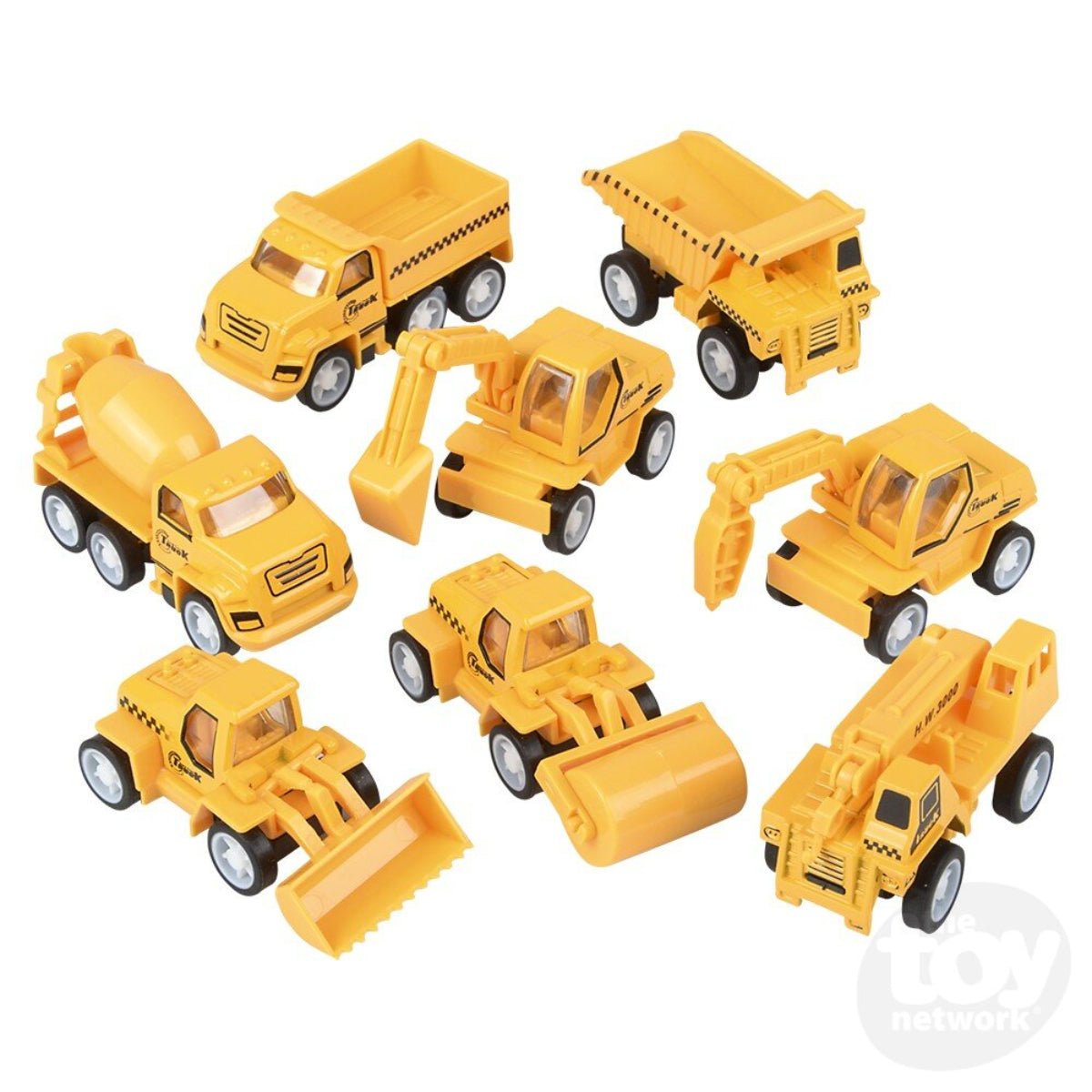 2.5" MINI DIE-CAST PULL BACK CONSTRUCTION VEHICLES - Twirls + Twigs