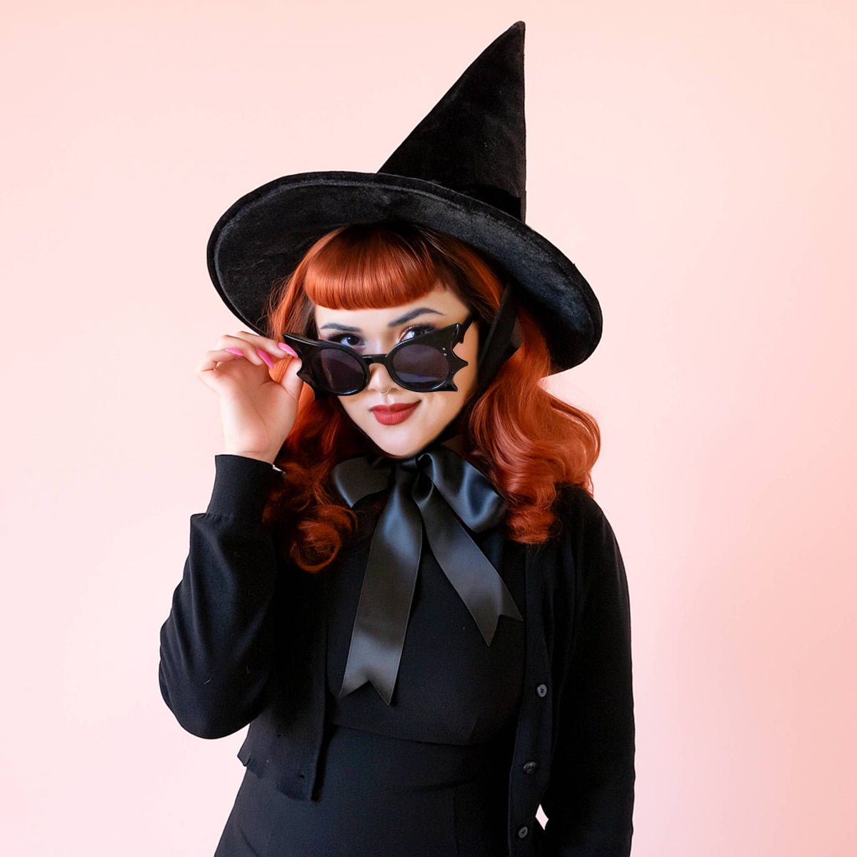 Wicked Witch Hat | Black Velvet | Halloween - Twirls + Twigs