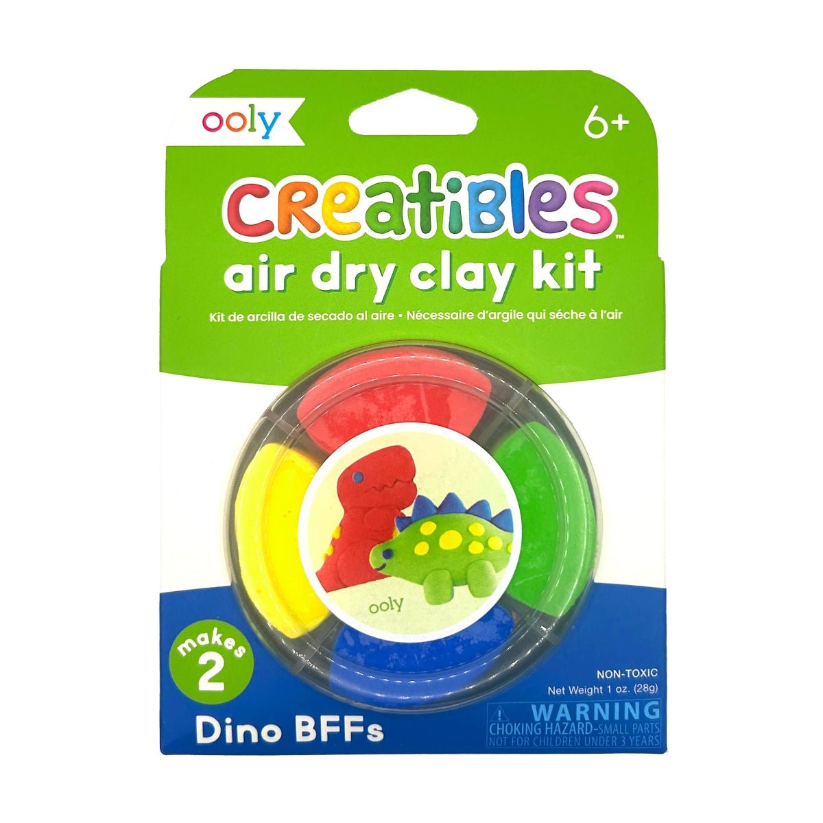 Creatibles D.I.Y. Air-Dry Clay Kit: Dino BFFs (Set of 4) - Twirls + Twigs