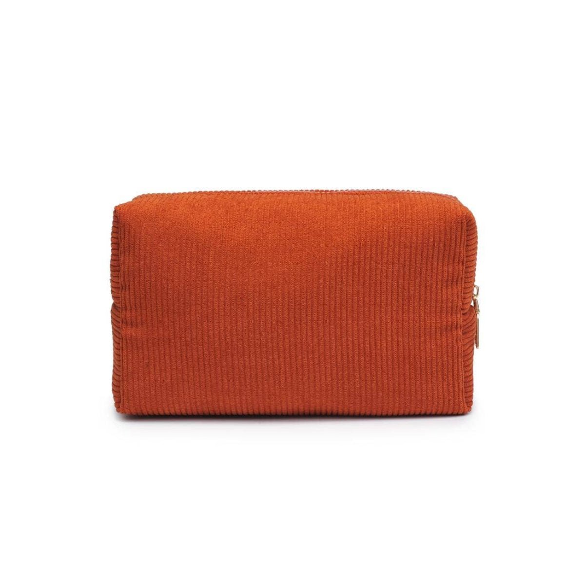 Cordially Yours - Corduroy Cosmetic & Travel Organizer Pouch: Cinnamon - Twirls + Twigs