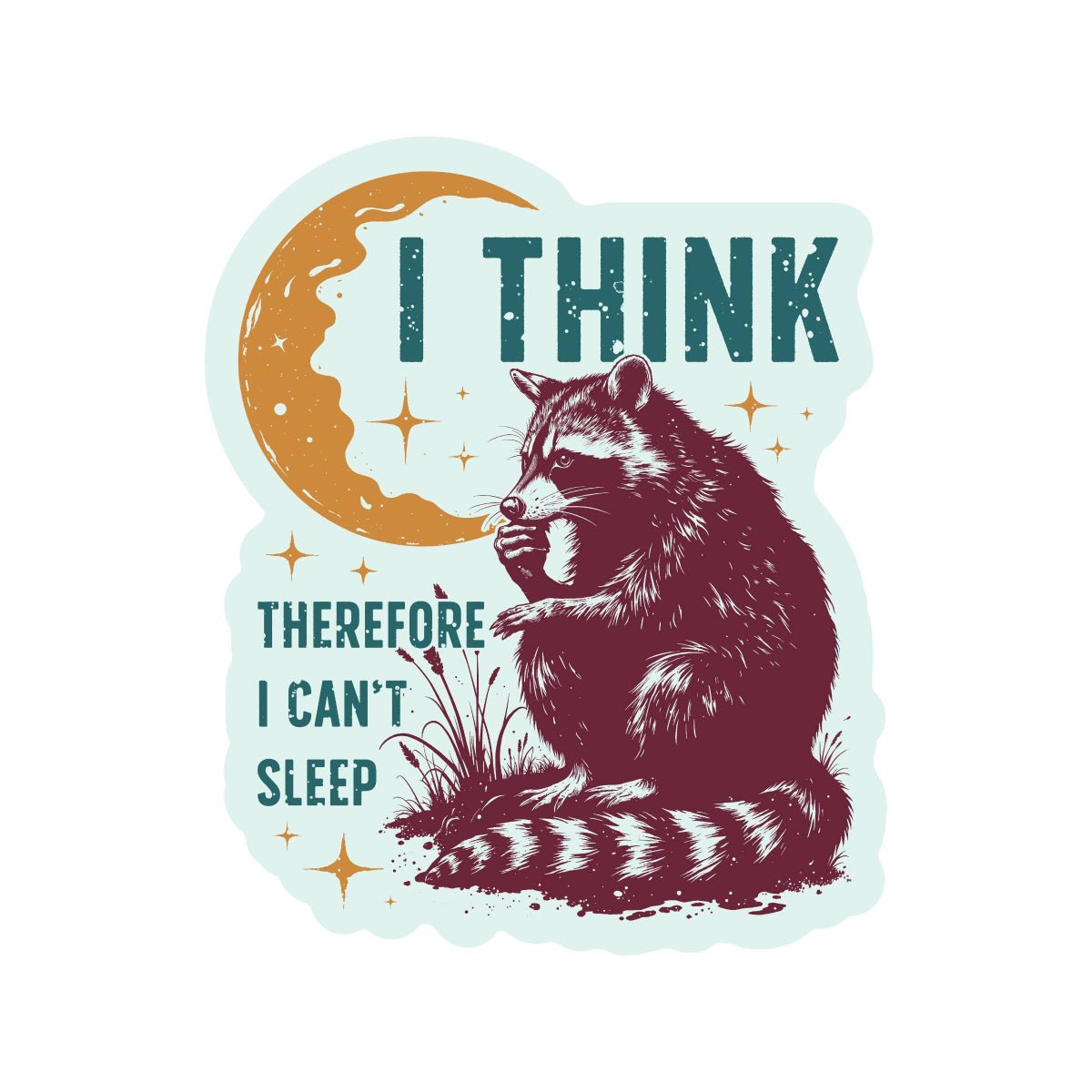 Mental Health Humor Cute Anxiety Vinyl Sticker - Twirls + Twigs
