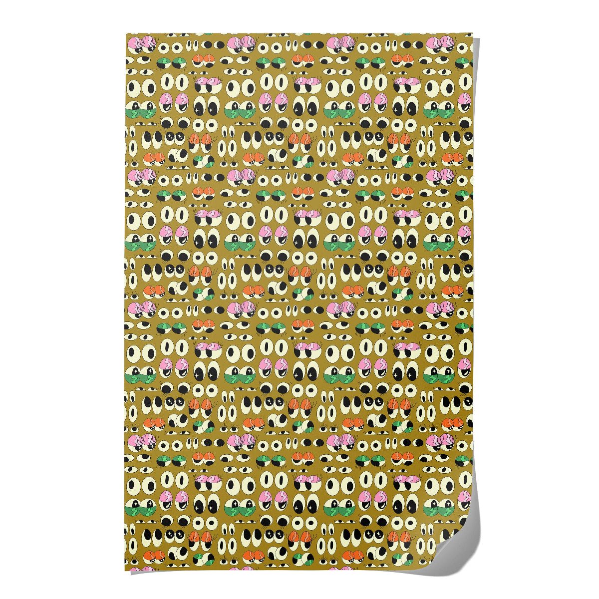 Eyeballs Wrapping Paper: Rolls of 3 sheets - Twirls + Twigs
