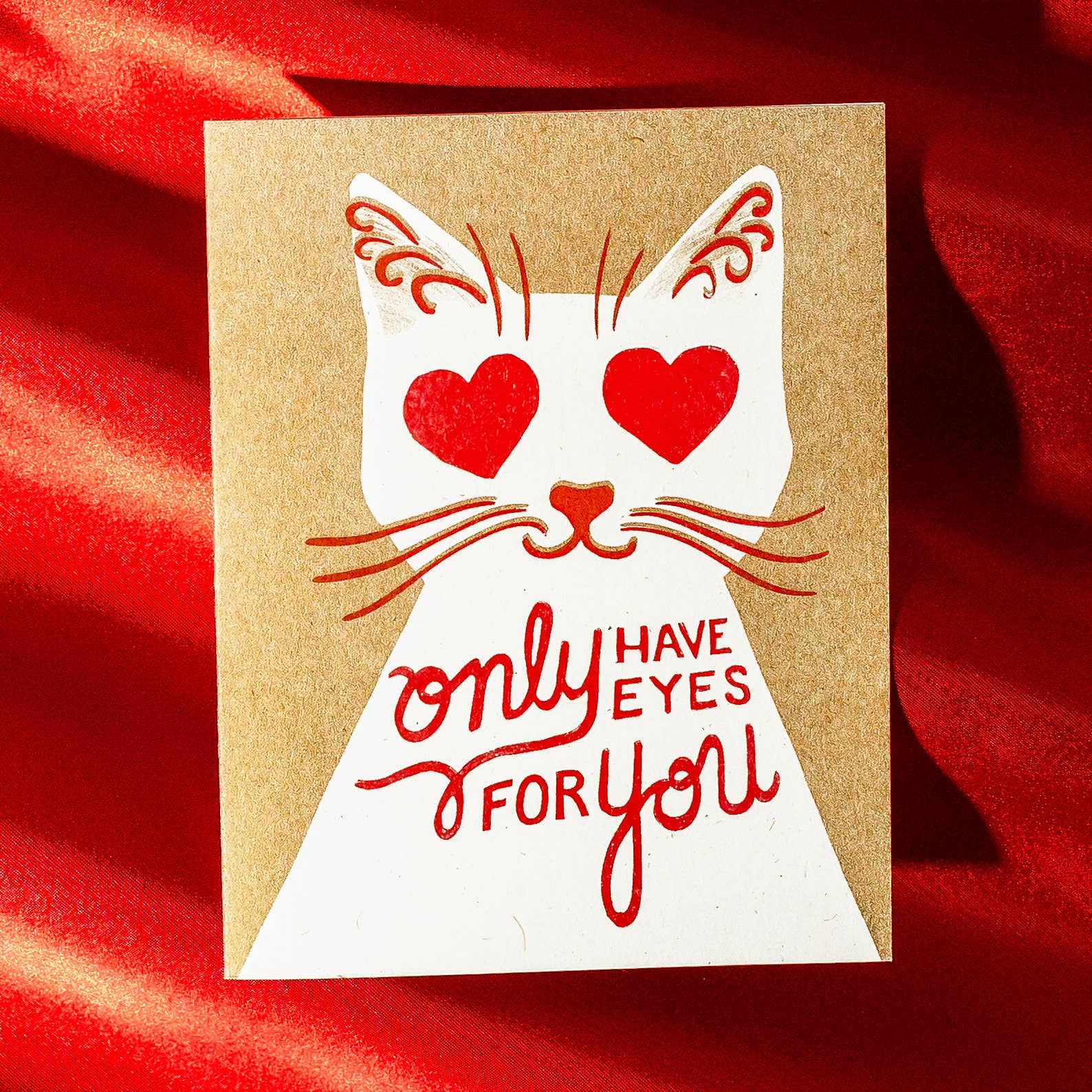 Only Have Eyes For You - Risograph Card - Twirls + Twigs