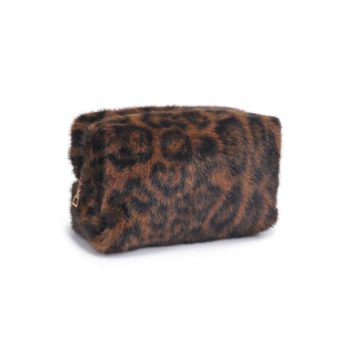Leopard Luxe Cosmetic & Travel Organizer Pouch: Leopard - Twirls + Twigs