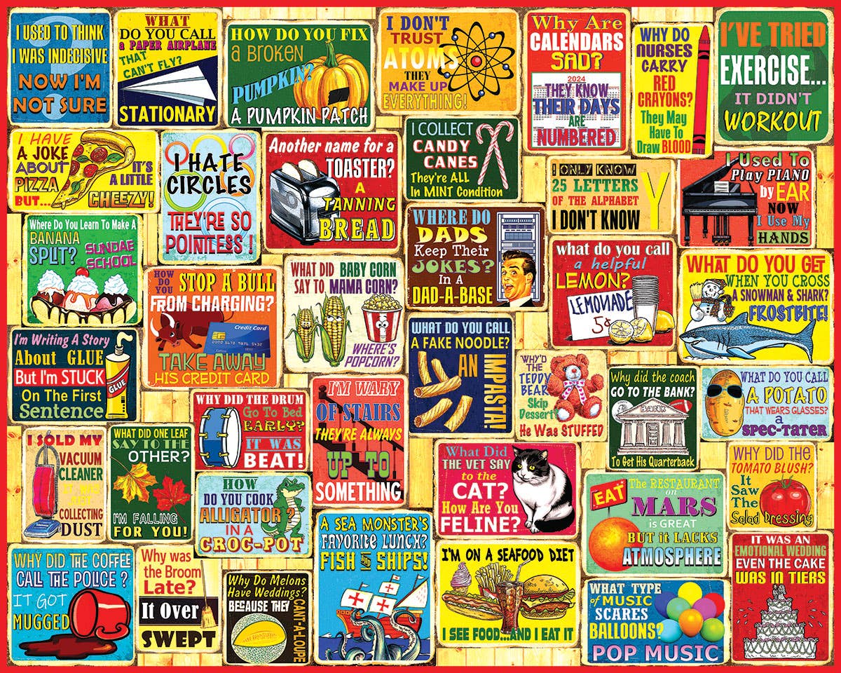 Dad Jokes (1932pz) - 1000 Piece Jigsaw Puzzle - Twirls + Twigs