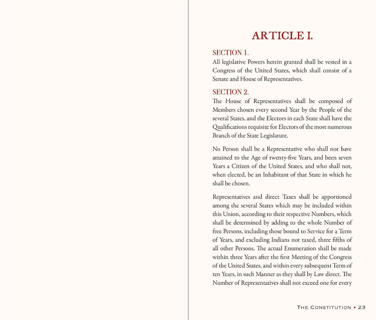 The Constitution of the United States of America - Twirls + Twigs