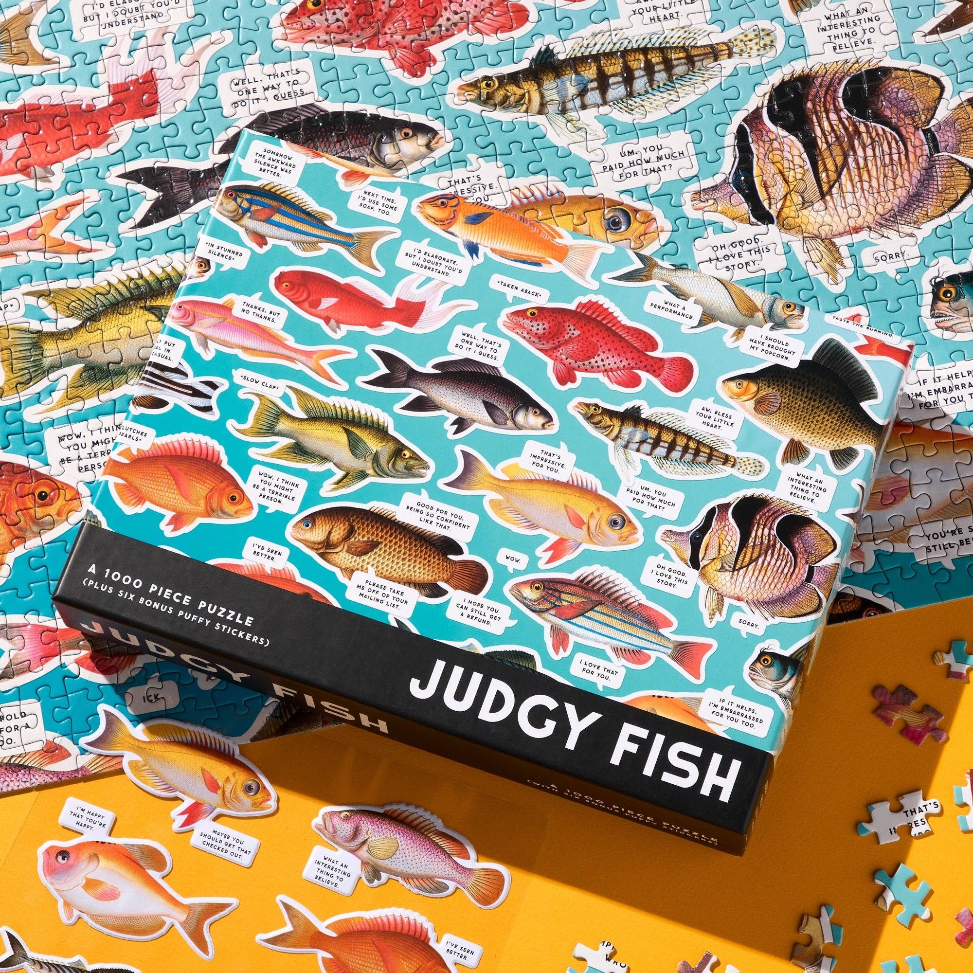 Judgy Fish 1000 Piece Puzzle - Twirls + Twigs