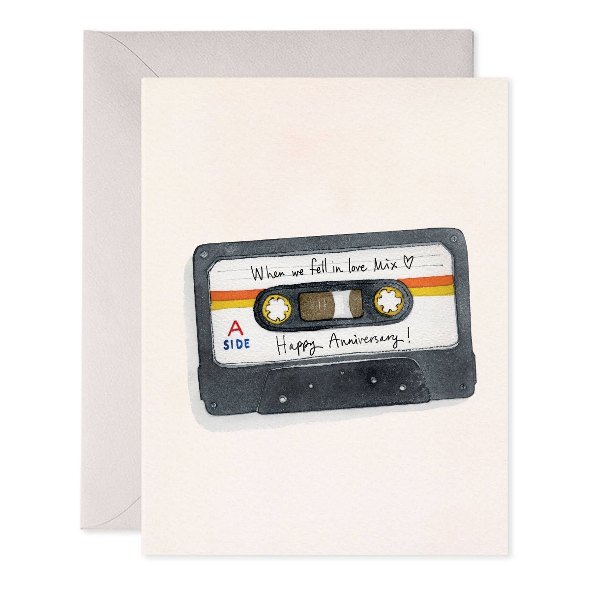 Anniversary Mix Tape Greeting Card - Twirls + Twigs