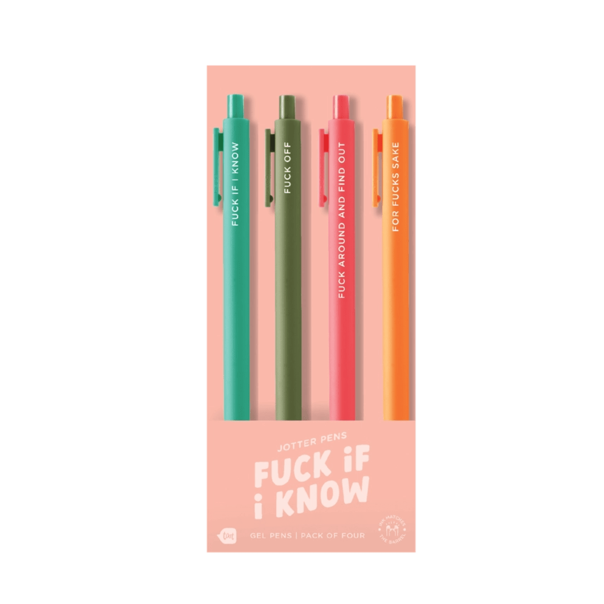 Jotter Sets 4 Pack - Fuck If I know - Twirls + Twigs