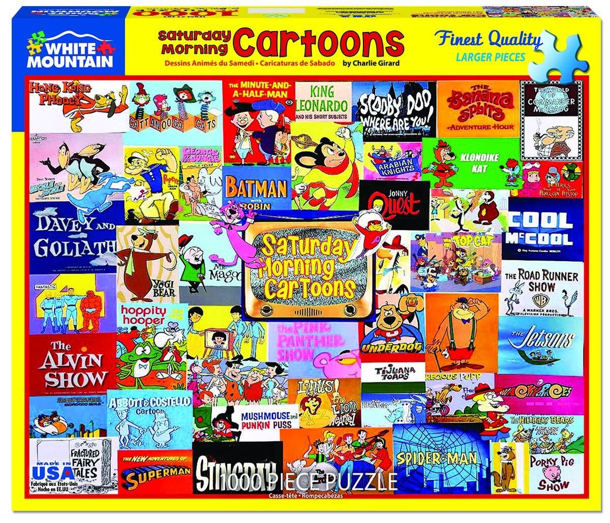 Saturday Morning Cartoons (1481Pz) - 1000 Piece Jigsaw Puzzle - Twirls + Twigs
