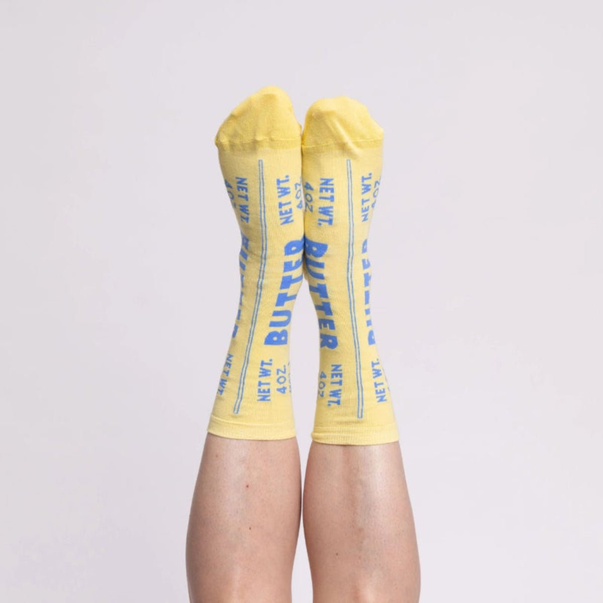 Butter Socks - Butter Foodie Gift Large Crew Socks - Twirls + Twigs
